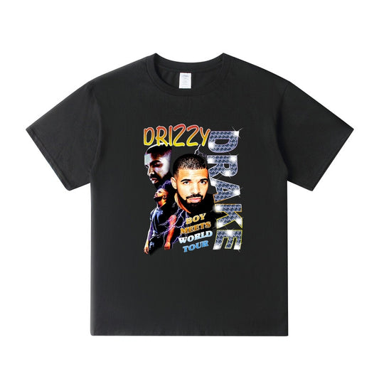 Drizzy X Boy Meets World Tour Mens Hip/Hop Graphic T Shirt